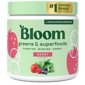 SEALED Bloom Greens & Superfoods Berry Powder 48 Servings